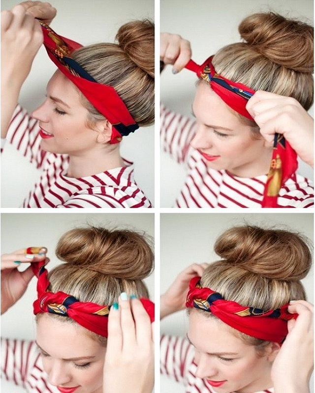 Muôn kiểu sử dụng khăn lớp ấn tượng (Phần 1) 11