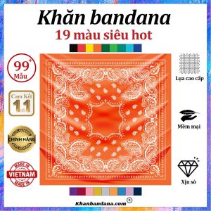 Khăn bandana họa tiết trắng đen - Mã 0011 24 Khăn bandana họa tiết trắng đen - Mã 0011 23