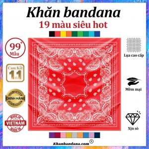 Khăn bandana họa tiết trắng đen - Mã 0011 30 Khăn bandana họa tiết trắng đen - Mã 0011 29