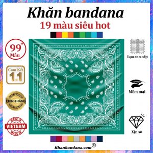 Khăn bandana họa tiết trắng đen - Mã 0011 36 Khăn bandana họa tiết trắng đen - Mã 0011 35