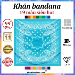 Khăn bandana họa tiết trắng đen - Mã 0011 52 Khăn bandana họa tiết trắng đen - Mã 0011 51