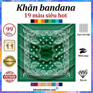 Khăn bandana họa tiết trắng đen - Mã 0011 54 Khăn bandana họa tiết trắng đen - Mã 0011 53