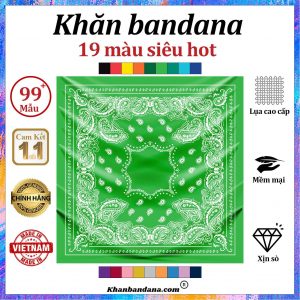 Khăn bandana họa tiết trắng đen - Mã 0011 56 Khăn bandana họa tiết trắng đen - Mã 0011 55