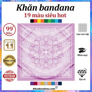 Khăn bandana màu hồng - Mã 0012 40 Khăn bandana màu hồng - Mã 0012 39