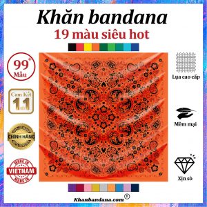 Khăn bandana 2 lớp - Mã 0014 24 Khăn bandana 2 lớp - Mã 0014 23