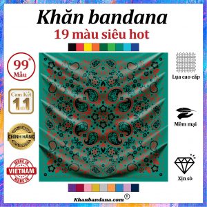 Khăn bandana 2 lớp - Mã 0014 36 Khăn bandana 2 lớp - Mã 0014 35