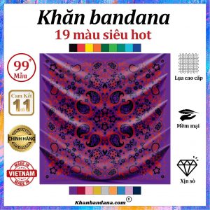 Khăn bandana 2 lớp - Mã 0014 38 Khăn bandana 2 lớp - Mã 0014 37