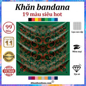 Khăn bandana 2 lớp - Mã 0014 54 Khăn bandana 2 lớp - Mã 0014 53
