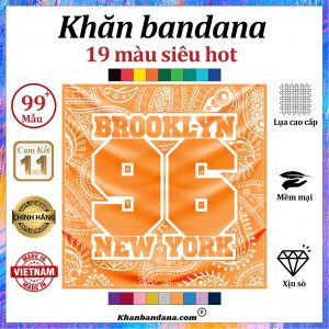 Khăn bandana in hình 96 - Mã 0016 25