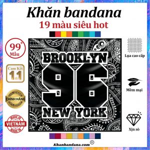 Khăn bandana in hình 96 - Mã 0016 27