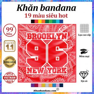Khăn bandana in hình 96 - Mã 0016 29