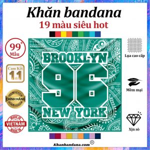 Khăn bandana in hình 96 - Mã 0016 35