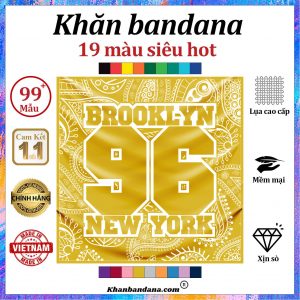Khăn bandana in hình 96 - Mã 0016 45