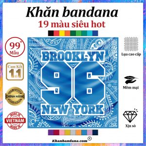 Khăn bandana in hình 96 - Mã 0016 49