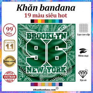 Khăn bandana in hình 96 - Mã 0016 53