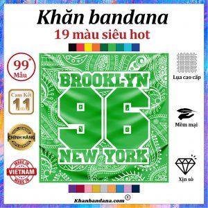 Khăn bandana in hình 96 - Mã 0016 55
