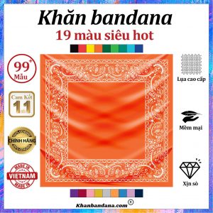 Khăn bandana màu xanh - Mã 0017 23