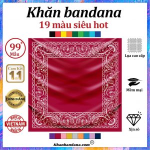 Khăn bandana màu xanh - Mã 0017 31