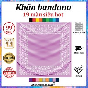 Khăn bandana màu xanh - Mã 0017 39