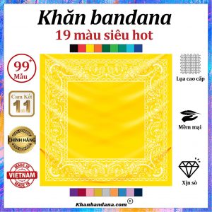 Khăn bandana màu xanh - Mã 0017 43