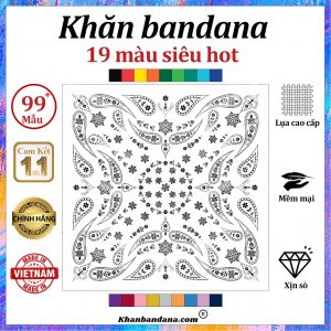 Khăn bandana lụa cao cấp - Mã 0018 42 Khăn bandana lụa cao cấp - Mã 0018 41