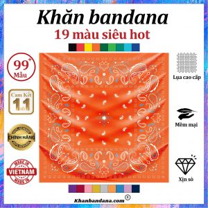 Khăn bandana màu nâu - Mã 0019 24 Khăn bandana màu nâu - Mã 0019 23