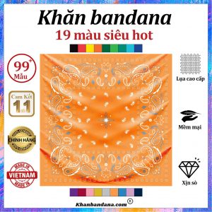 Khăn bandana màu nâu - Mã 0019 26 Khăn bandana màu nâu - Mã 0019 25