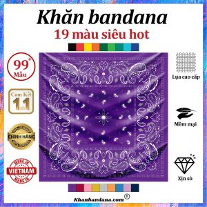 Khăn bandana màu nâu - Mã 0019 38 Khăn bandana màu nâu - Mã 0019 37