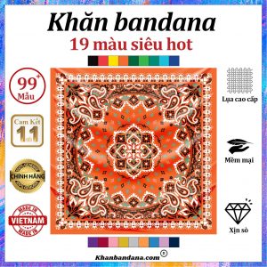 Khăn bandana màu trắng - Mã 0030 55