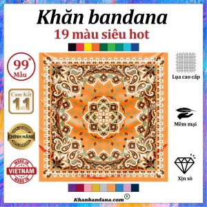 Khăn bandana màu trắng - Mã 0030 53
