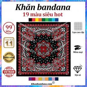 Khăn bandana màu trắng - Mã 0030 51