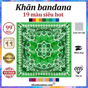 Khăn bandana màu trắng - Mã 0030 23