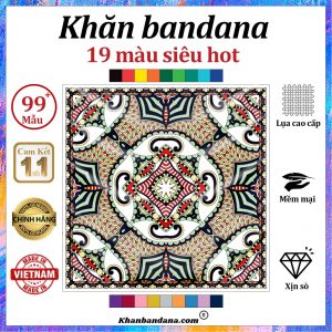 Khăn bandana xịn sò - Mã 0033 42 Khăn bandana xịn sò - Mã 0033 41
