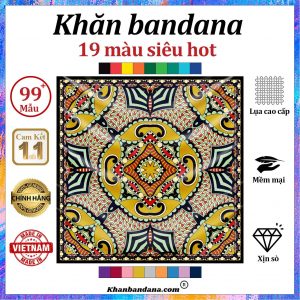 Khăn bandana xịn sò - Mã 0033 46 Khăn bandana xịn sò - Mã 0033 45