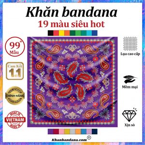 Khăn bandana xịn sò - Mã 0039 38 Khăn bandana xịn sò - Mã 0039 37