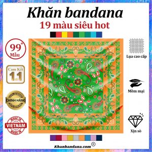 Khăn bandana xịn sò - Mã 0044 26 Khăn bandana xịn sò - Mã 0044 25