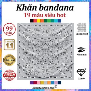 Khăn bandana màu lam - Mã 0045 21