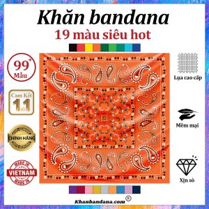 Khăn bandana màu lam - Mã 0045 23