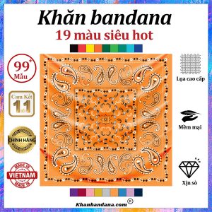 Khăn bandana màu lam - Mã 0045 25