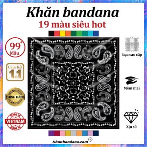 Khăn bandana màu lam - Mã 0045 27