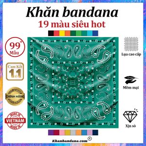 Khăn bandana màu lam - Mã 0045 35