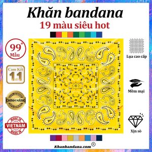 Khăn bandana màu lam - Mã 0045 43