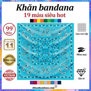Khăn bandana màu lam - Mã 0045 51