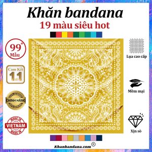 Khăn bandana màu đỏ đô - Mã 0048 45