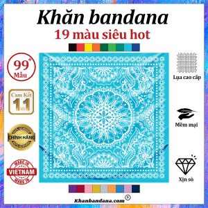 Khăn bandana màu đỏ đô - Mã 0048 51