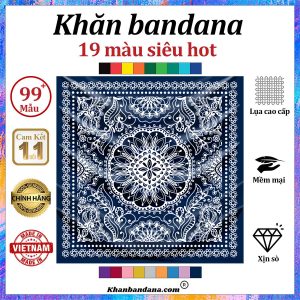Khăn bandana màu đỏ đô - Mã 0048 57