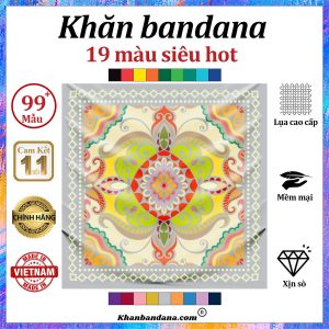Khăn bandana hoa văn - Mã 0049 22 Khăn bandana hoa văn - Mã 0049 21
