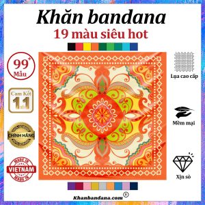 Khăn bandana hoa văn - Mã 0049 24 Khăn bandana hoa văn - Mã 0049 23