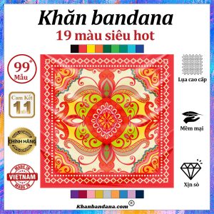 Khăn bandana hoa văn - Mã 0049 30 Khăn bandana hoa văn - Mã 0049 29