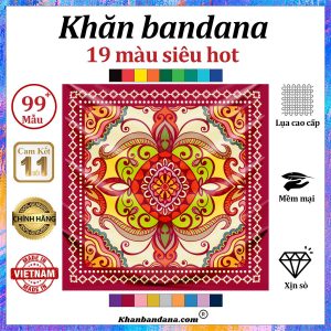 Khăn bandana hoa văn - Mã 0049 32 Khăn bandana hoa văn - Mã 0049 31